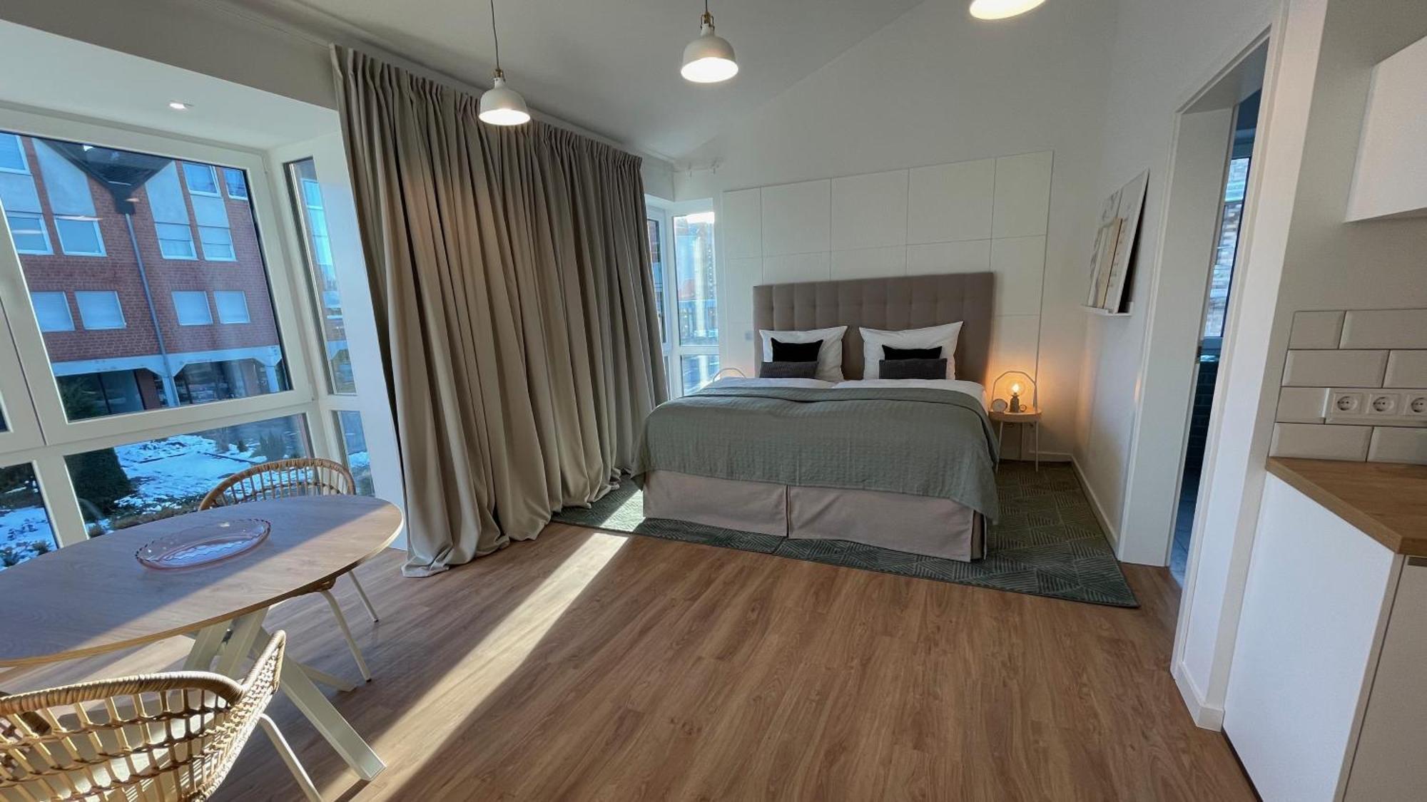 Moderne Neue Apartments Zum Wohlfuehlen Im Boardinghouse Bed & Butter Hasbergen Exterior photo